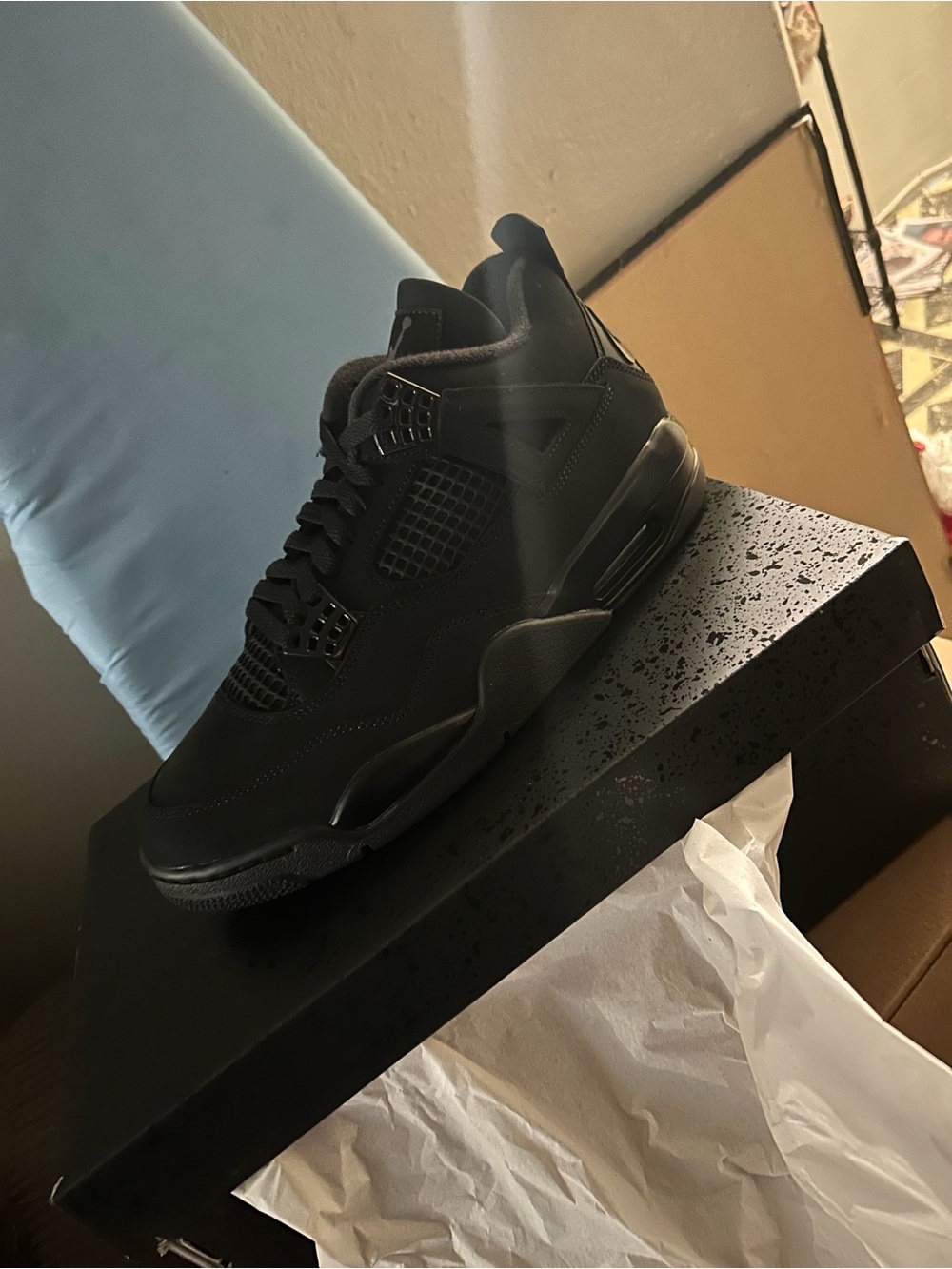 Nike All-Black Low-Top Men's Sneakers Jordan 4s